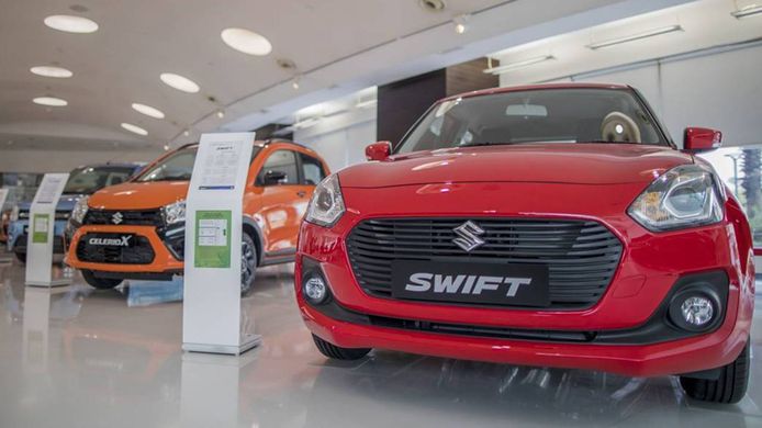 India - Julio 2021: El Suzuki Swift roza la victoria en un mercado en recuperación