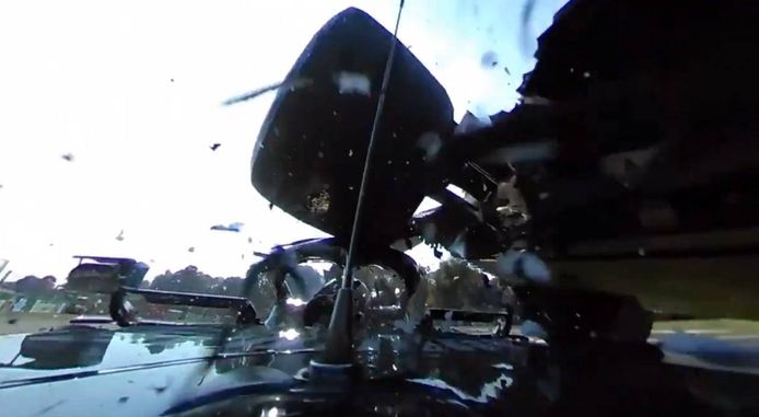 Así se ve el accidente de Hamilton y Verstappen desde la dramática on board 360º