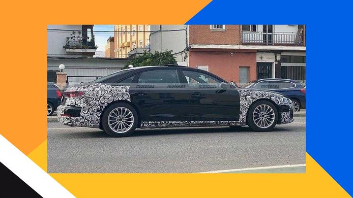 Foto espía Audi A8 Facelift 2022 - exterior
