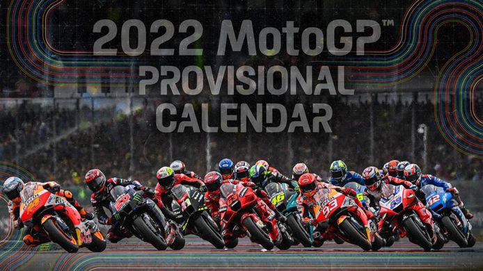 Calendario provisional de la temporada 2022 del Mundial de MotoGP