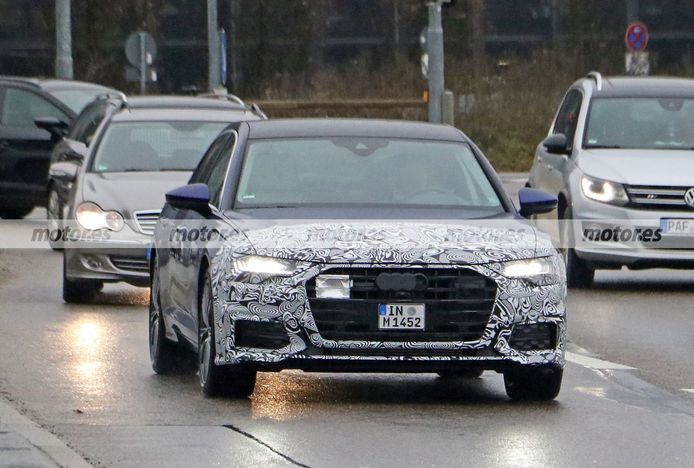 El Audi A6 Facelift 2023, cazado en sus primeras fotos espía cerca de Ingolstadt
