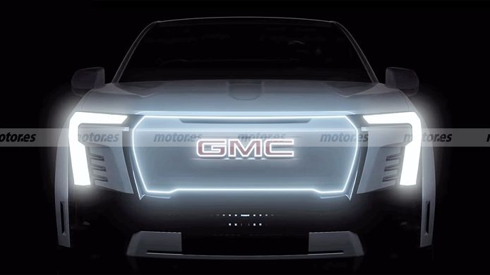 El nuevo GMC Sierra 100% eléctrico se vislumbra en este adelanto oficial