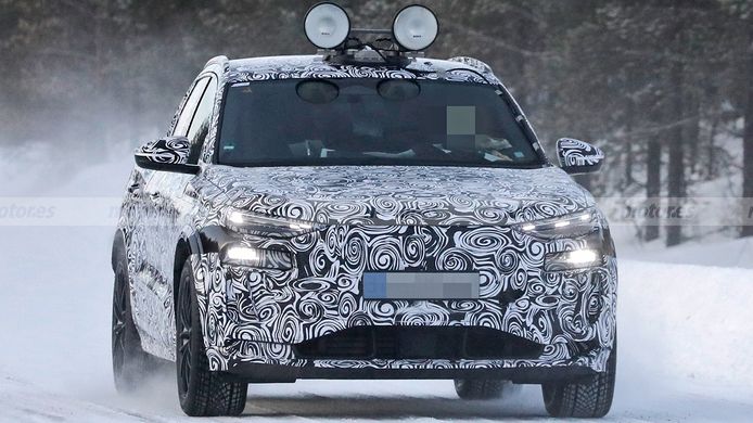 El diseño del nuevo Audi Q6 e-tron inicia su particular destape en estas fotos espía