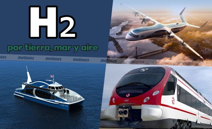 Por tierra, mar y aire: un tren, un ferry y un avión de hidrógeno