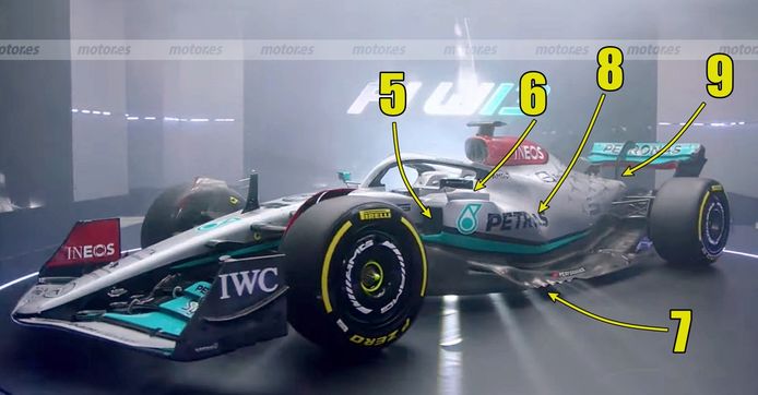 Technical analysis of the Mercedes W13: which one is real?