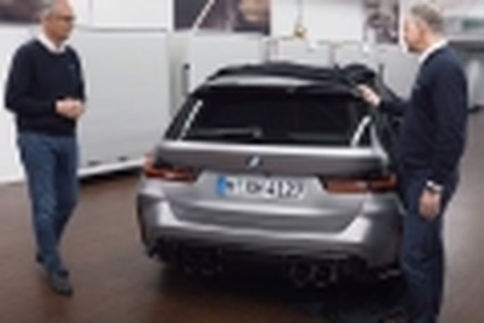 La trasera del esperado BMW M3 Touring queda al descubierto en este nuevo adelanto