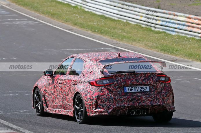 Fotos espía Honda Civic Type R 2023 en Nürburgring