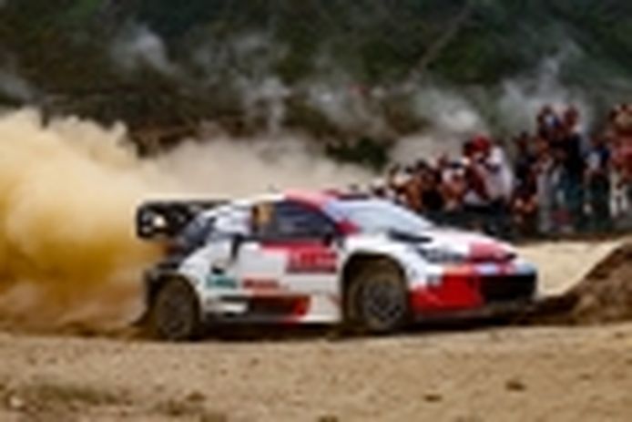 Elfyn Evans leads Toyota hat-trick in eventful Rally de Portugal