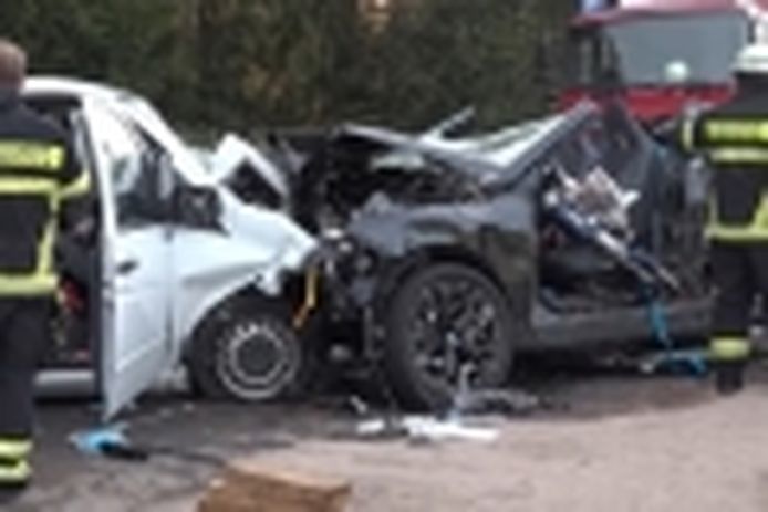This is how a BMW iX remains after a controversial accident in autonomous driving tests