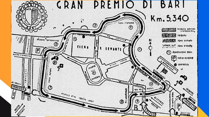 El circuito del Gran Premio de Bari