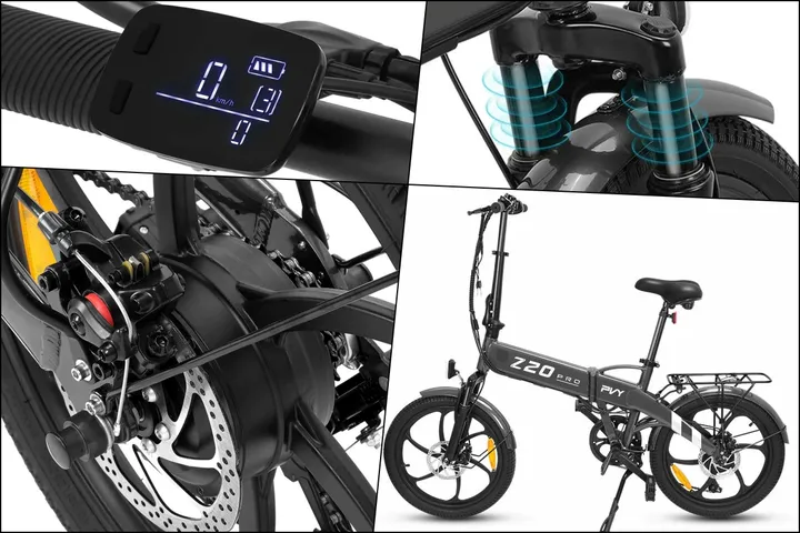 La nueva PVY Z20 Pro es una bici eléctrica urbana plegable con 80 km de  autonomía y precio imbatible