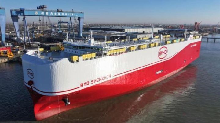 BYD Shenzhen, el cuarto barco de carga de la compañía china.