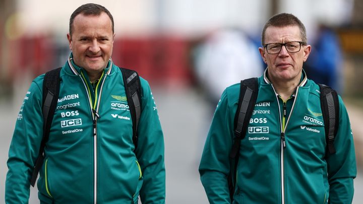 Eric Blandin y Andy Cowell en Aston Martin