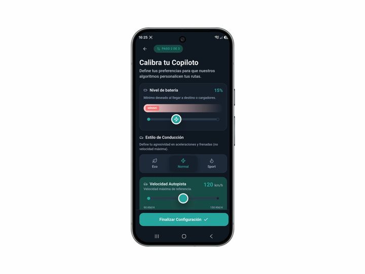 Ajustar parámetros en QuantumDrive