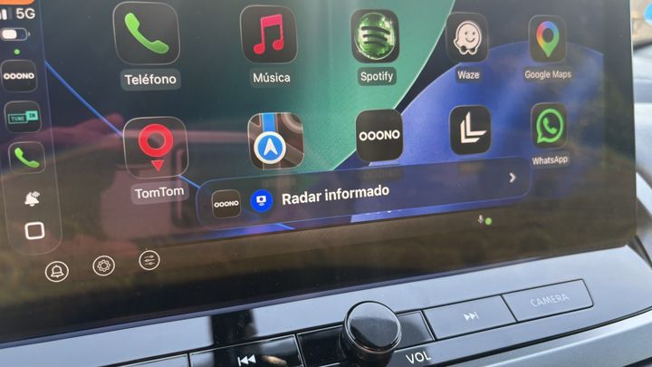 Radar reportado con el Ooono Co-Driver NO2