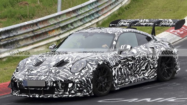 Fotos espía Porsche 911 GT3 RS Facelift 2028