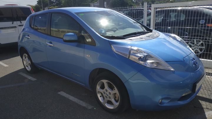 Nissan Leaf 24 kWh cuando fui a recogerlos a Lleida en 2020