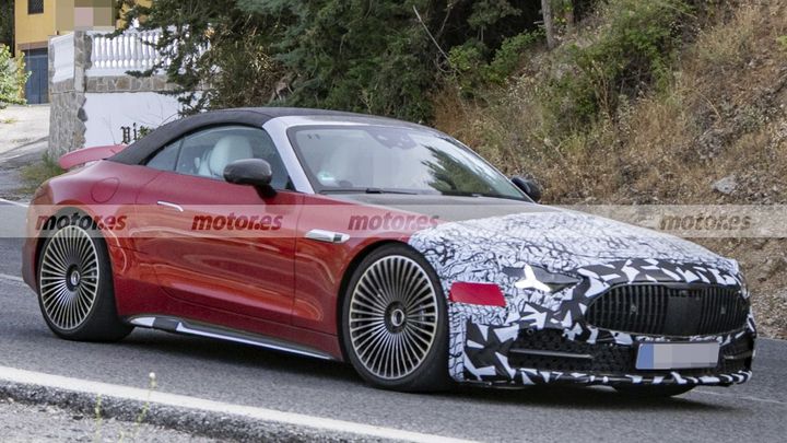 Fotos espía Mercedes-Maybach SL 680 Facelift 2028