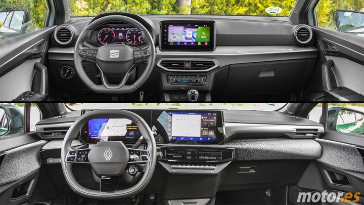 SEAT Ibiza y Renault Clio - interior