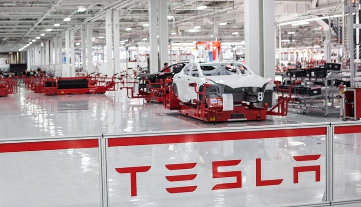 Una de las fábricas de Tesla