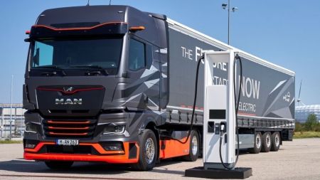 El diésel sube un 30% y el camión eléctrico llega sin red en España