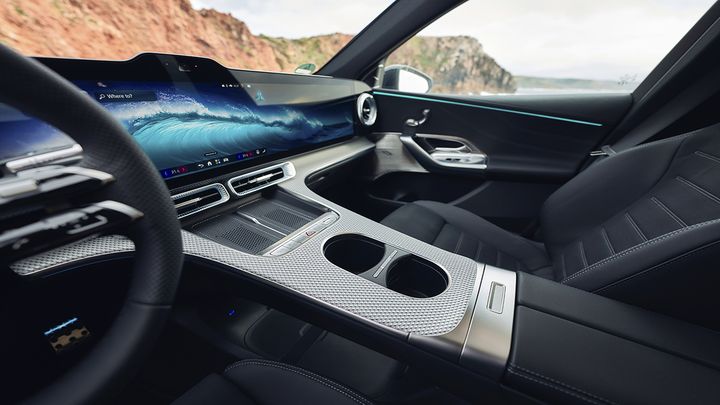 Salpicadero del Mercedes GLC eléctrico