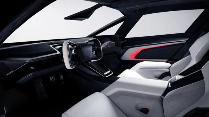 El interior del Tesla Roadster