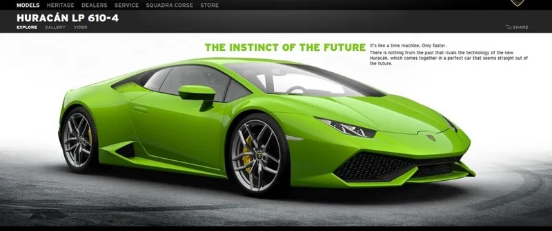 Lamborghini lanza el configurador online del Huracán LP610-4