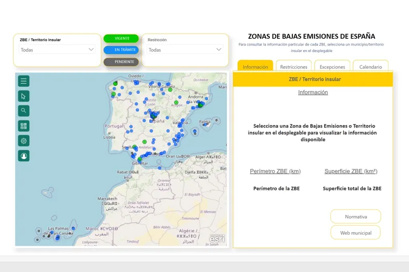 Mapa Interactivo De Zonas De Bajas Emisiones: Cuáles Están Activas ...