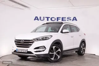 Hyundai Tucson 1.7 CRDI 141CV TECNO AUTO 5P # TECHO ELEC PANORAMICO,NAVY,CUERO, - Foto 1